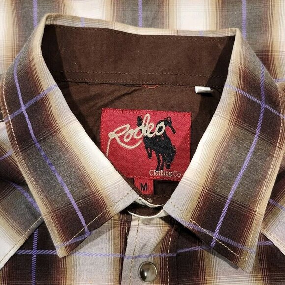 Rodeo Clothing Co Mens Multicolor Pearl‎ Snap Western Cowboy Shirt NWOT - Picture 5 of 11